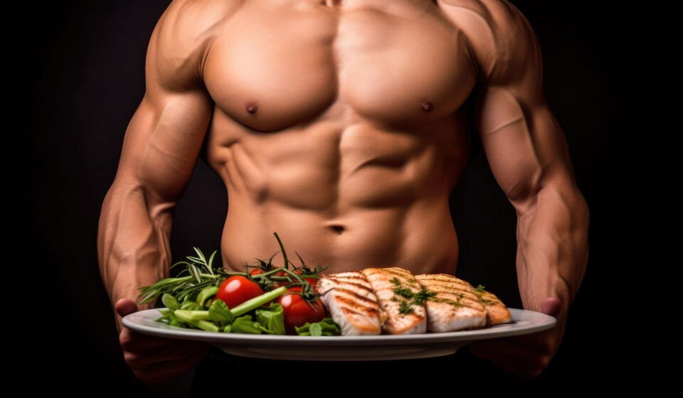 body-builder-having-food